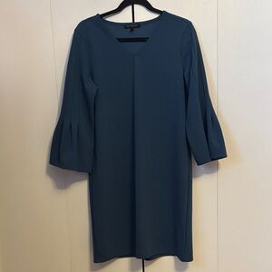 Pretty Banana Republic Blue Women's Dress with Sleek Bell Sleeves